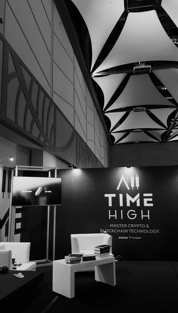 All Time High Academy booth at Blockchain Jungle