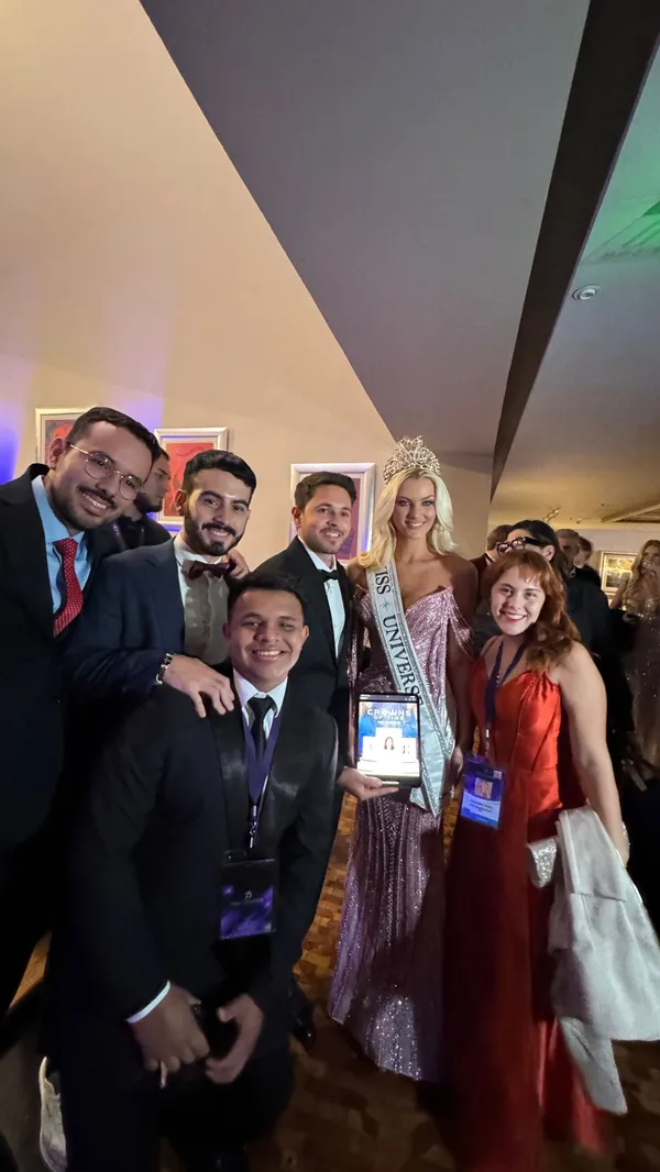 Group photo at Miss Universe Costa Rica event
